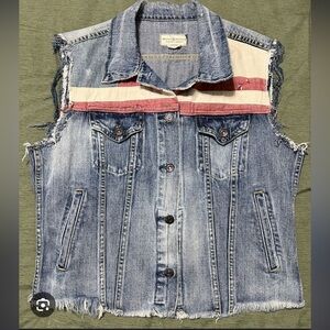 Ralph Lauren Denim & Supply American Flag Denim Vest